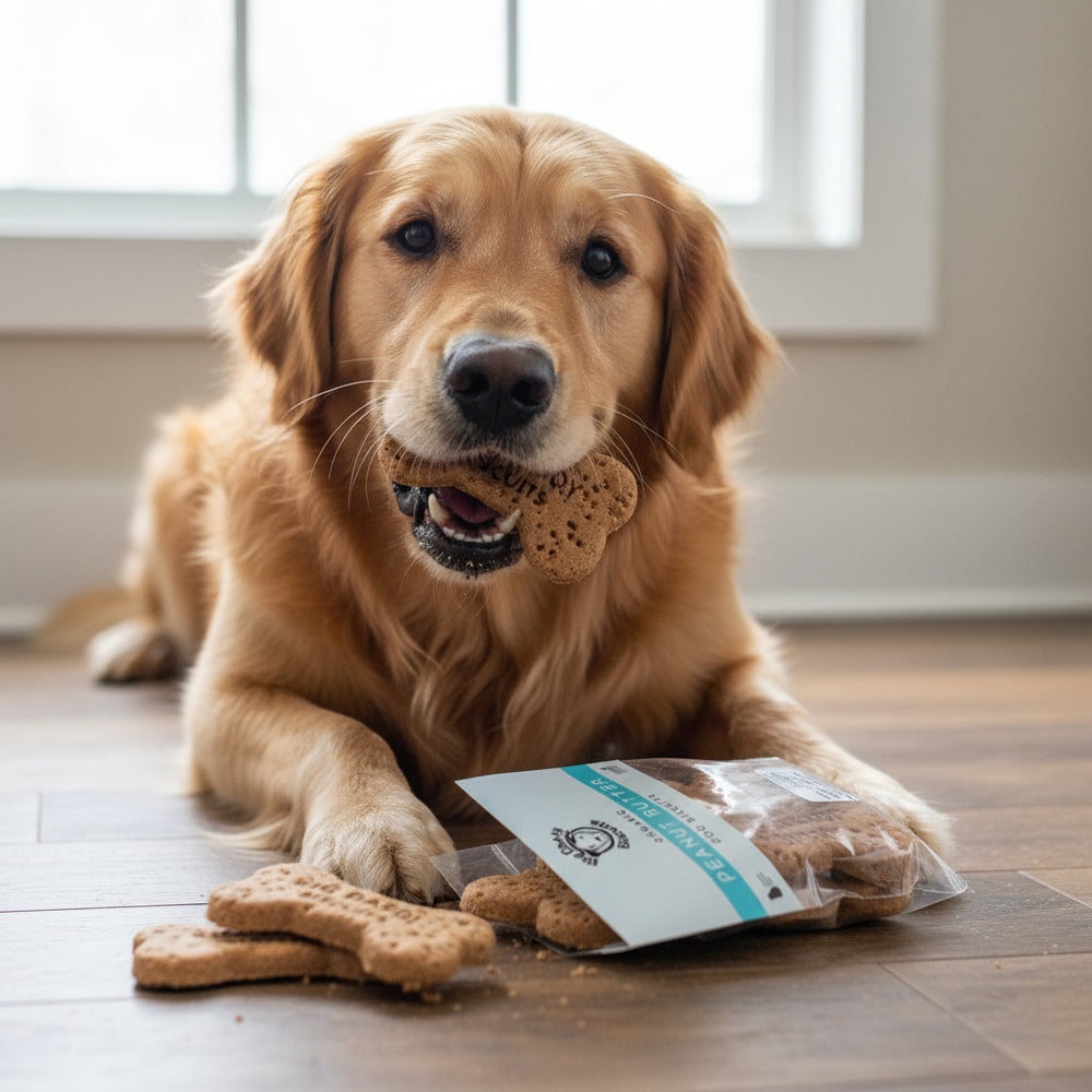 🦴 Big Daddy’s Crunchy Peanut Butter Dog Bone Treats | 10-Pack All-Natural Organic Biscuits 🥜