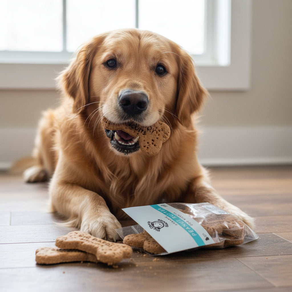 🦴 Big Daddy’s Crunchy Peanut Butter Dog Bone Treats | 10-Pack All-Natural Organic Biscuits 🥜