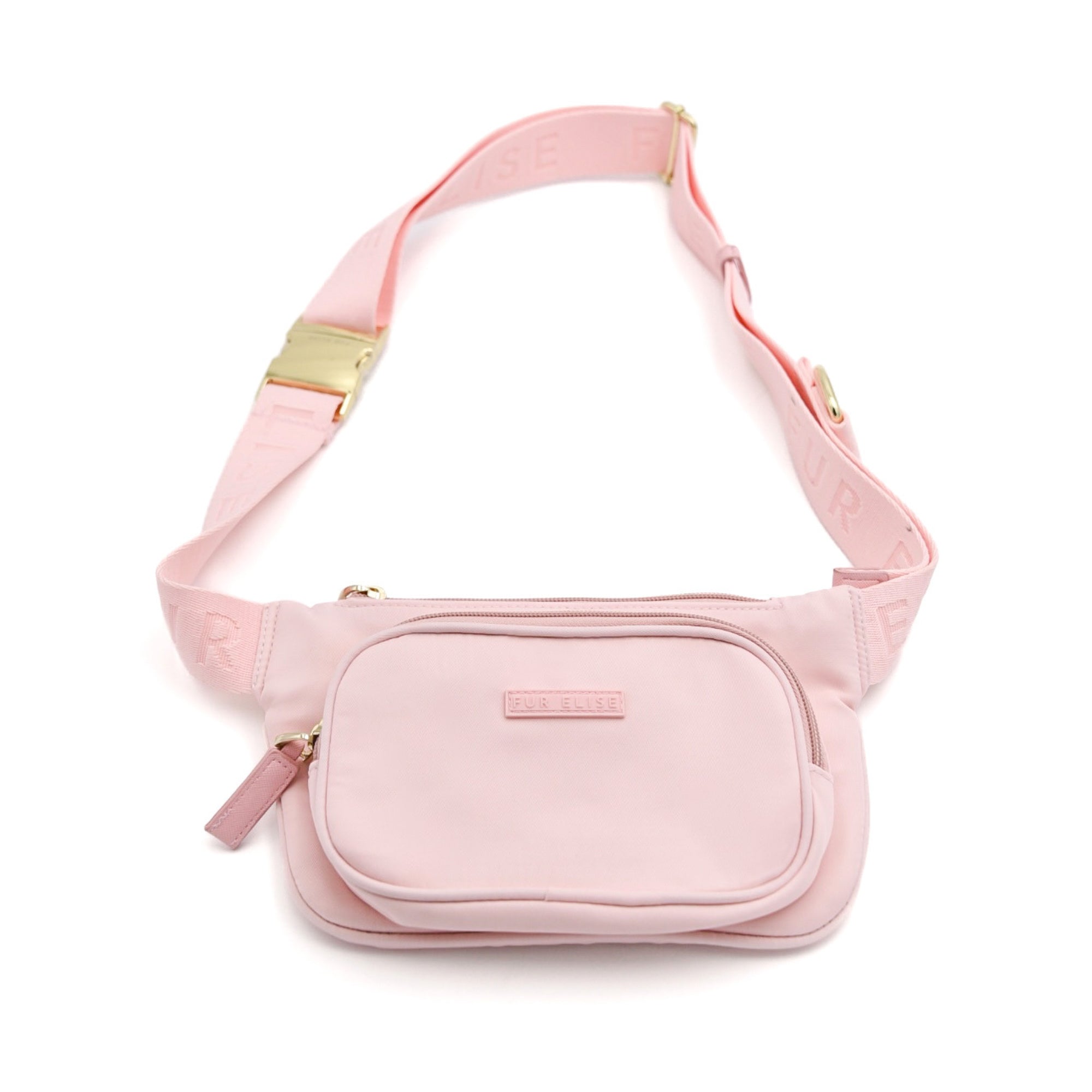 Elise Belt Bag – Hands-Free Dog Walking Bag with Poo Bag Dispenser (Rose Pink)