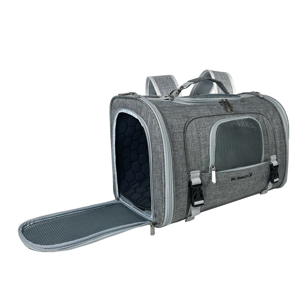 Mr. Peanut’s Monterey Series Horizontal Backpack Pet Carrier – Airline Approved & Travel Ready
