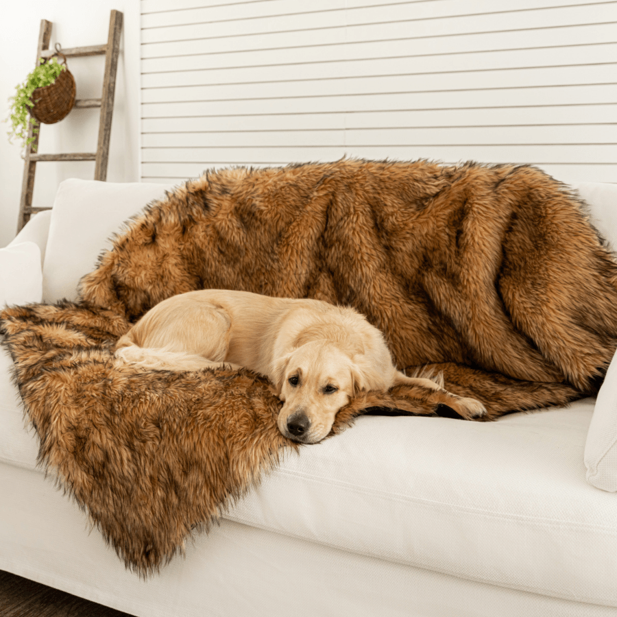 PupProtector™ Waterproof Dog Blanket – Durable, Washable, Throw Furniture Protector for Pets - Sable Tan