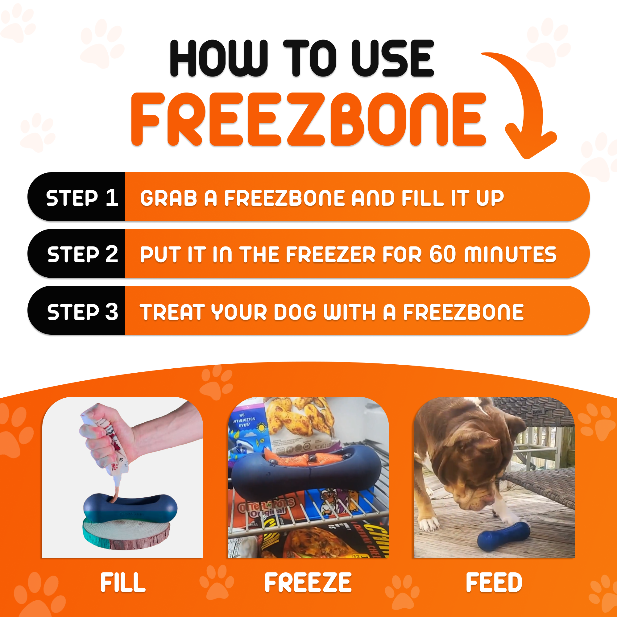 Freezstick – Durable Freezable Enrichment Chew for Strong Chewers