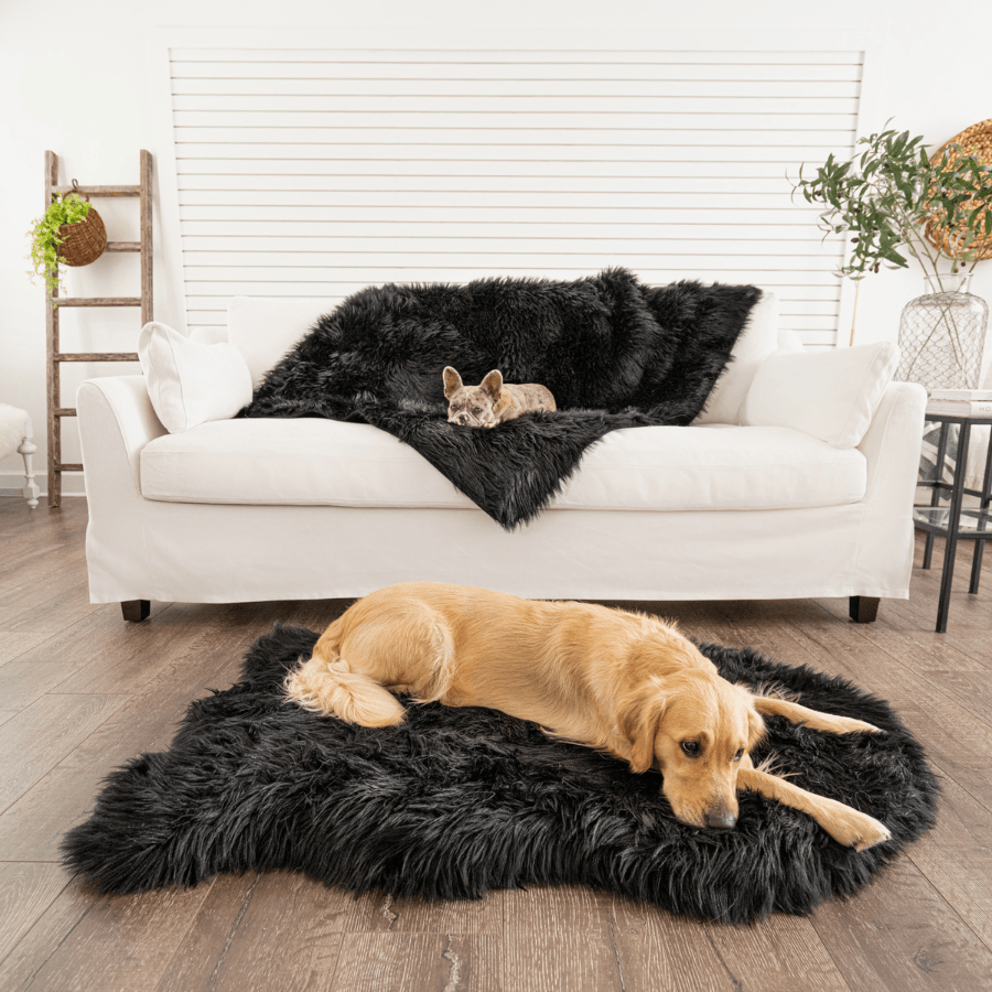 PupProtector™ Waterproof Dog Blanket – Durable, Washable, Throw Furniture Protector for Pets - Midnight Black