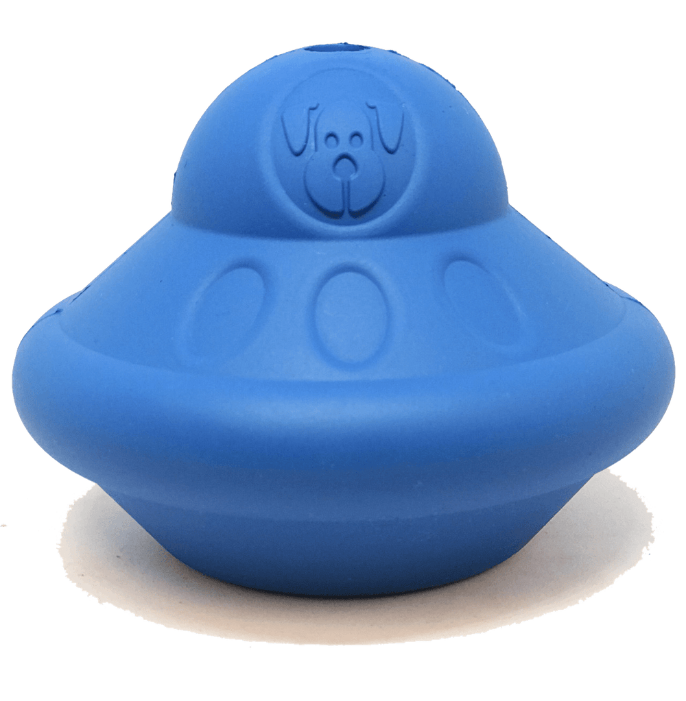 Flying Saucer Dog Chew Toy & Treat Dispenser – Durable, Interactive, Slow Feeder for Power Chewers (Made in USA)