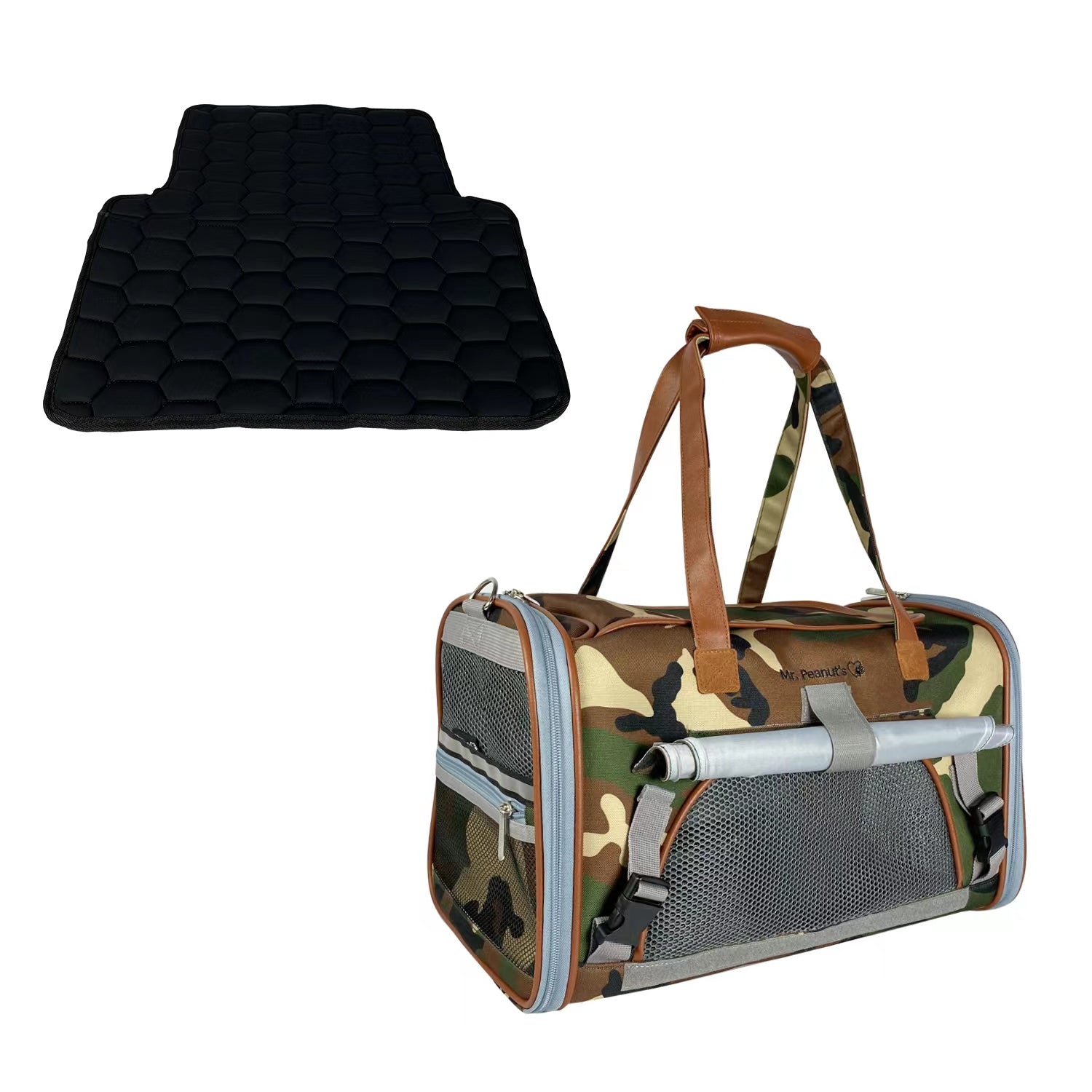 Mr. Peanut's Gold Series Print Edition FAA-Compliant Airline-Approved Pet Carrier