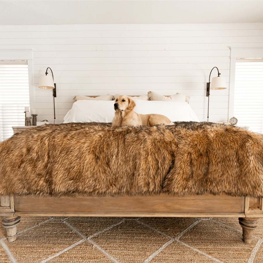 PupProtector™ Waterproof Dog Blanket – Durable, Washable, Throw Furniture Protector for Pets - Sable Tan