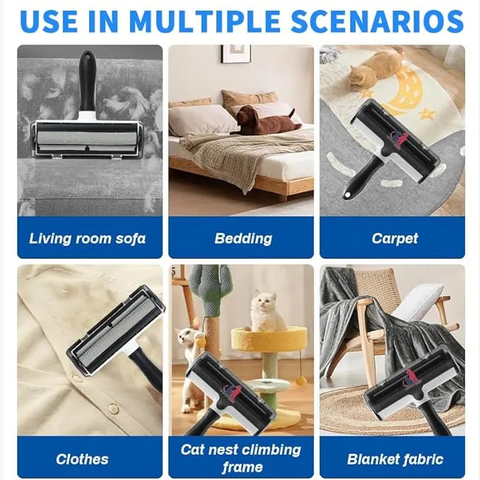 The Miracle Brands™ Pet Hair & Lint Remover – Reusable Self-Cleaning Roller Brush for Furniture, Clothes & Car Seats