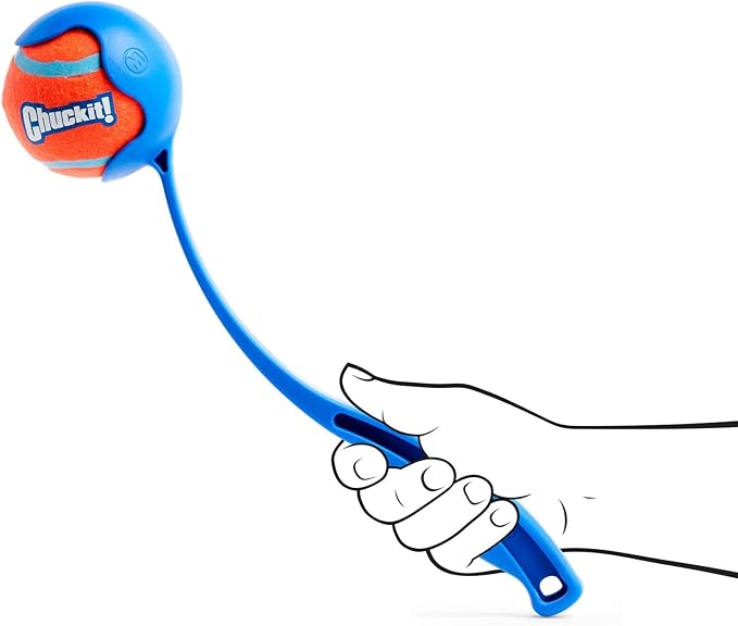 Chuckit! Sport Ball Launcher for Medium Dogs – Includes 2.5" High-Bounce Ball