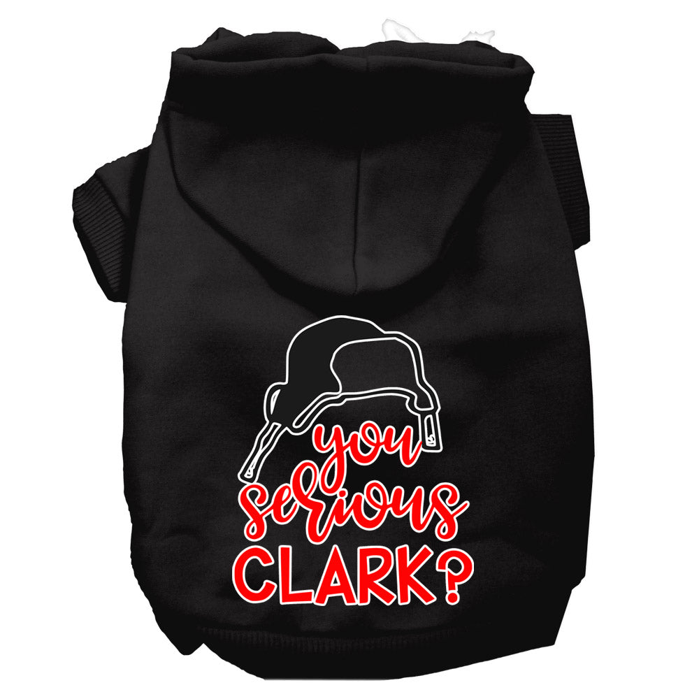 You Serious Clark?” Christmas Dog & Cat Hoodie – Screen-Printed Holiday Pet Sweatshirt