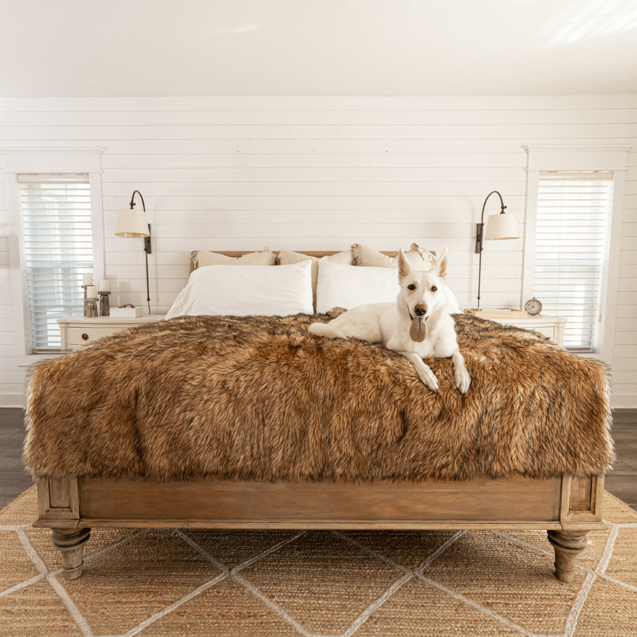 PupProtector™ Waterproof Dog Blanket – Durable, Washable, Throw Furniture Protector for Pets - Sable Tan