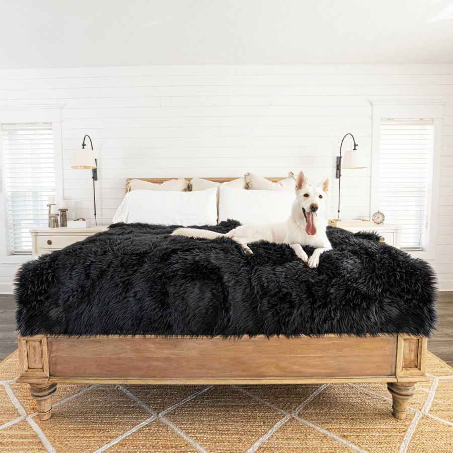 PupProtector™ Waterproof Dog Blanket – Durable, Washable, Throw Furniture Protector for Pets - Midnight Black