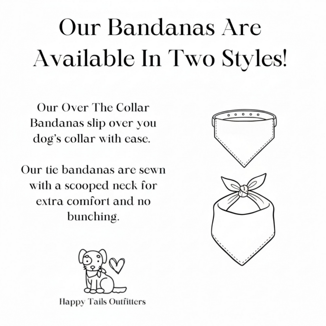 Camping Dog Bandana – Personalized Outdoor Adventure Bandana for Hiking Dogs