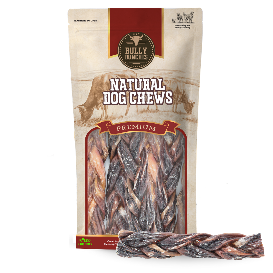 6 Inch Braided Jerky Stick for Dogs – Soft, Single-Ingredient Chew with Joint Support
