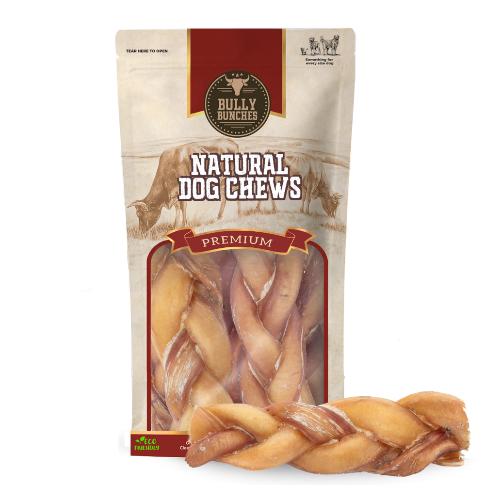 6-Inch Monster Braided Bully Stick for Dogs – All-Natural, Long-Lasting Chew