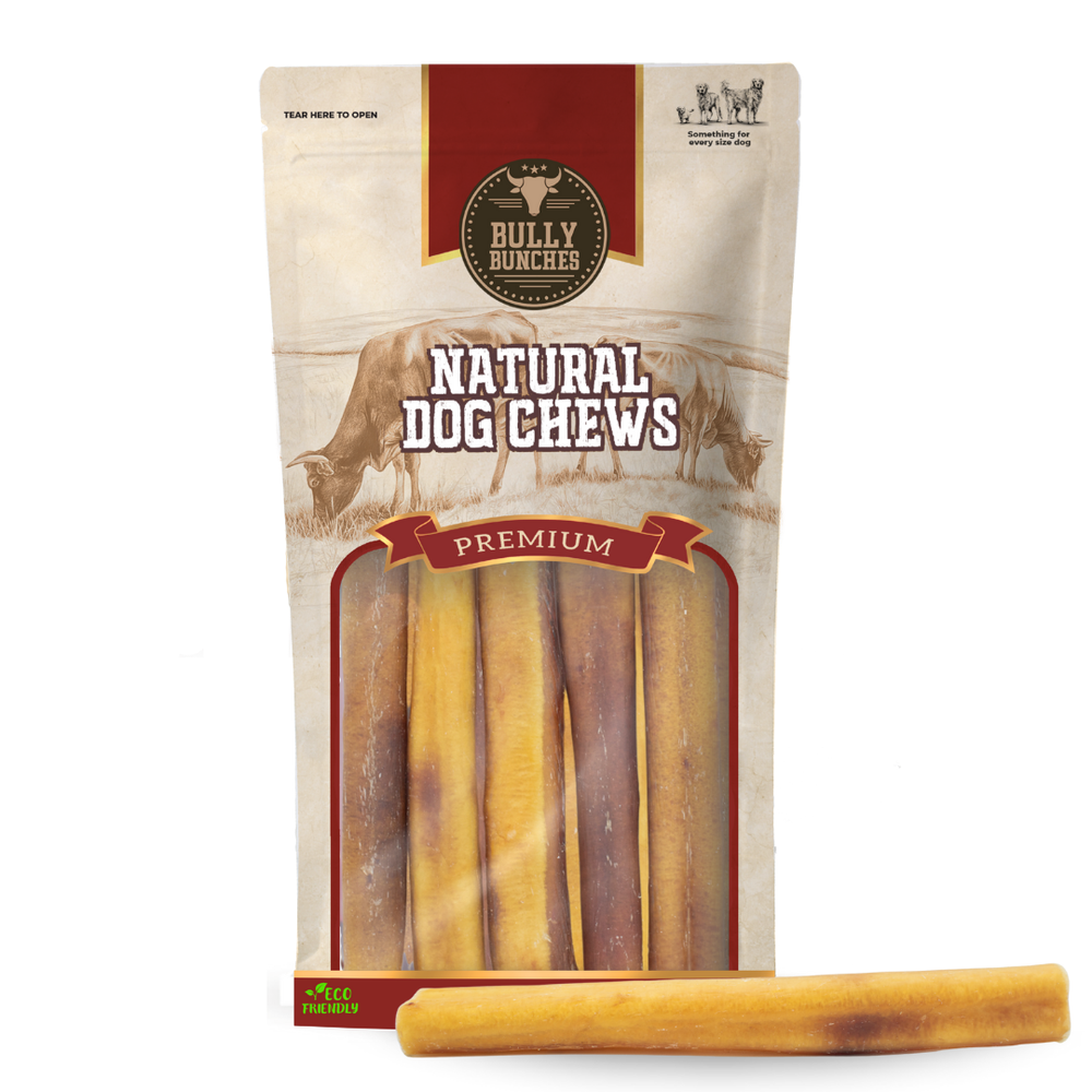6-Inch Thick Bully Sticks – Premium All-Natural Beef Dog Chews