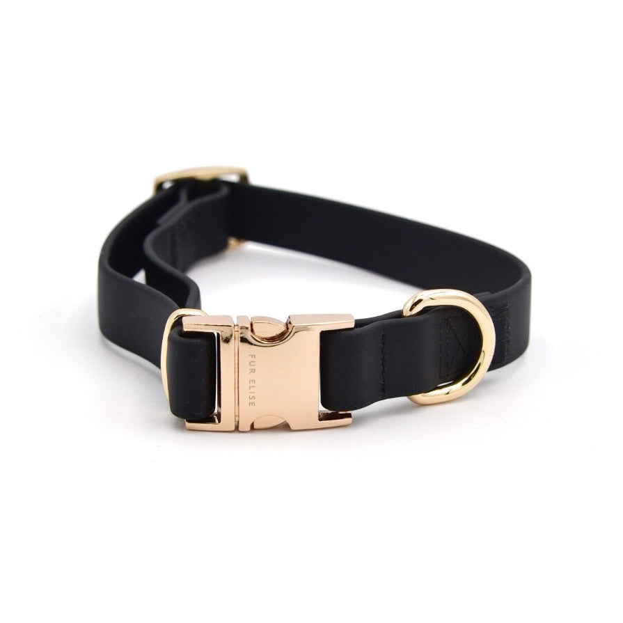 Elise Waterproof Dog Collar –Noir | Durable, Stylish & Lightweight