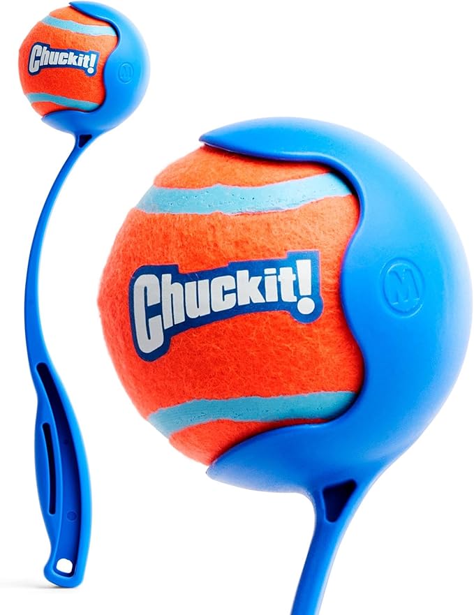 Chuckit! Sport Ball Launcher for Medium Dogs – Includes 2.5" High-Bounce Ball