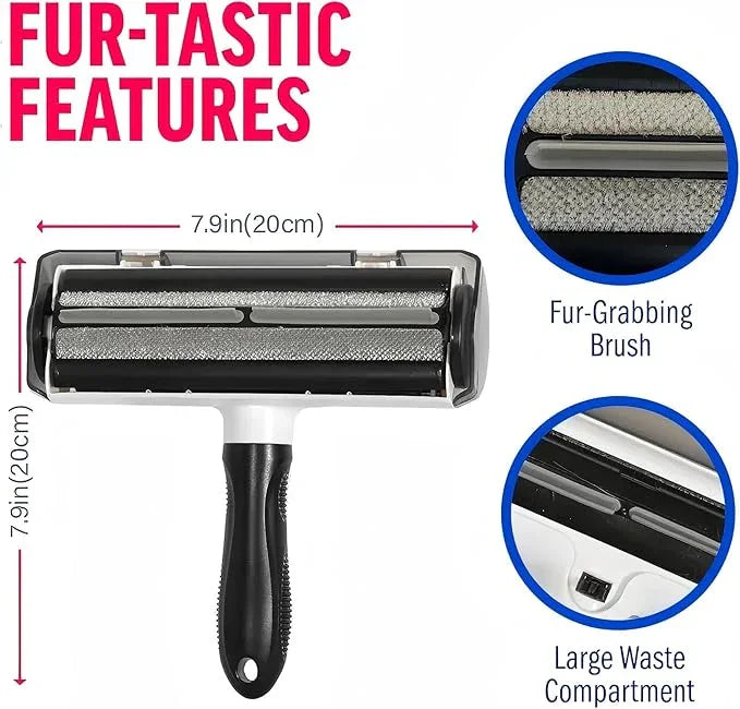 The Miracle Brands™ Pet Hair & Lint Remover – Reusable Self-Cleaning Roller Brush for Furniture, Clothes & Car Seats
