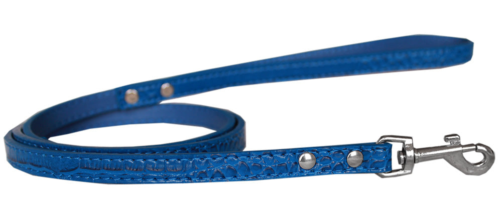 Designer Croc-Style Leash for Dogs & Puppies - Premium Plain Leather Look