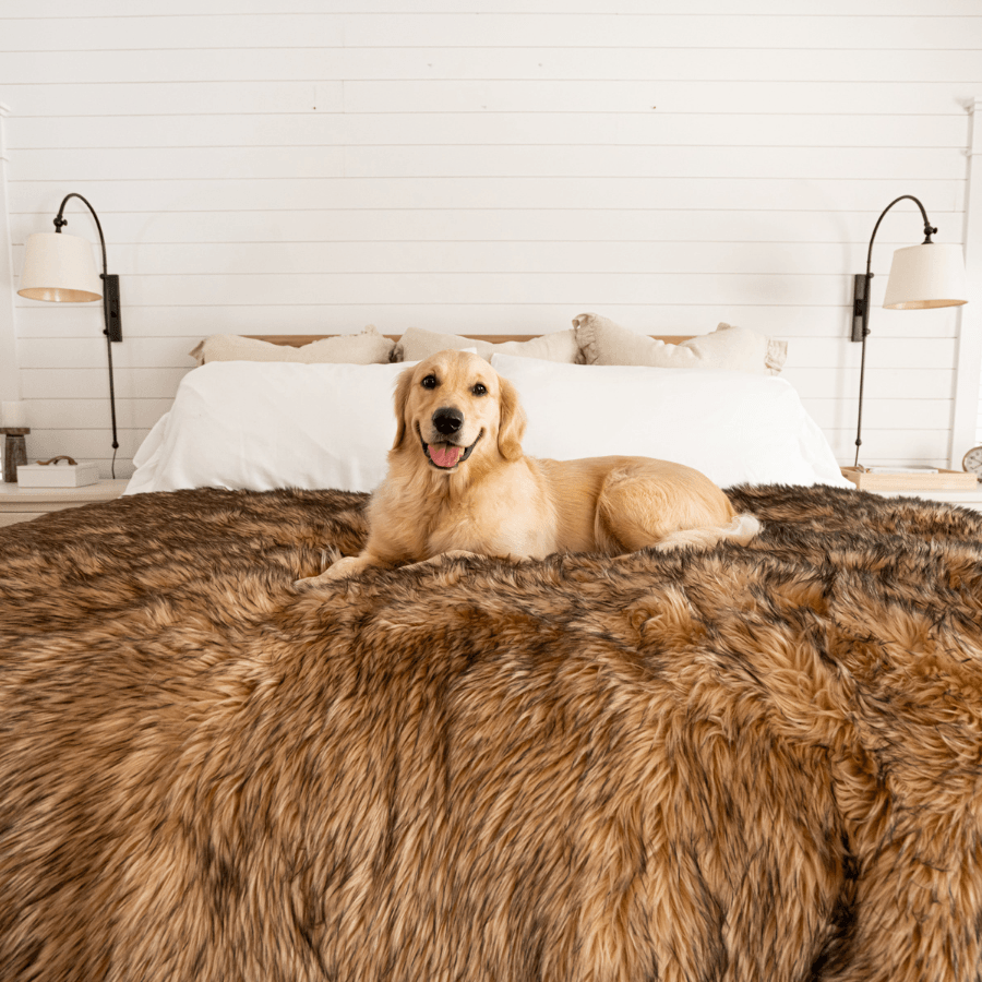 PupProtector™ Waterproof Dog Blanket – Durable, Washable, Throw Furniture Protector for Pets - Sable Tan