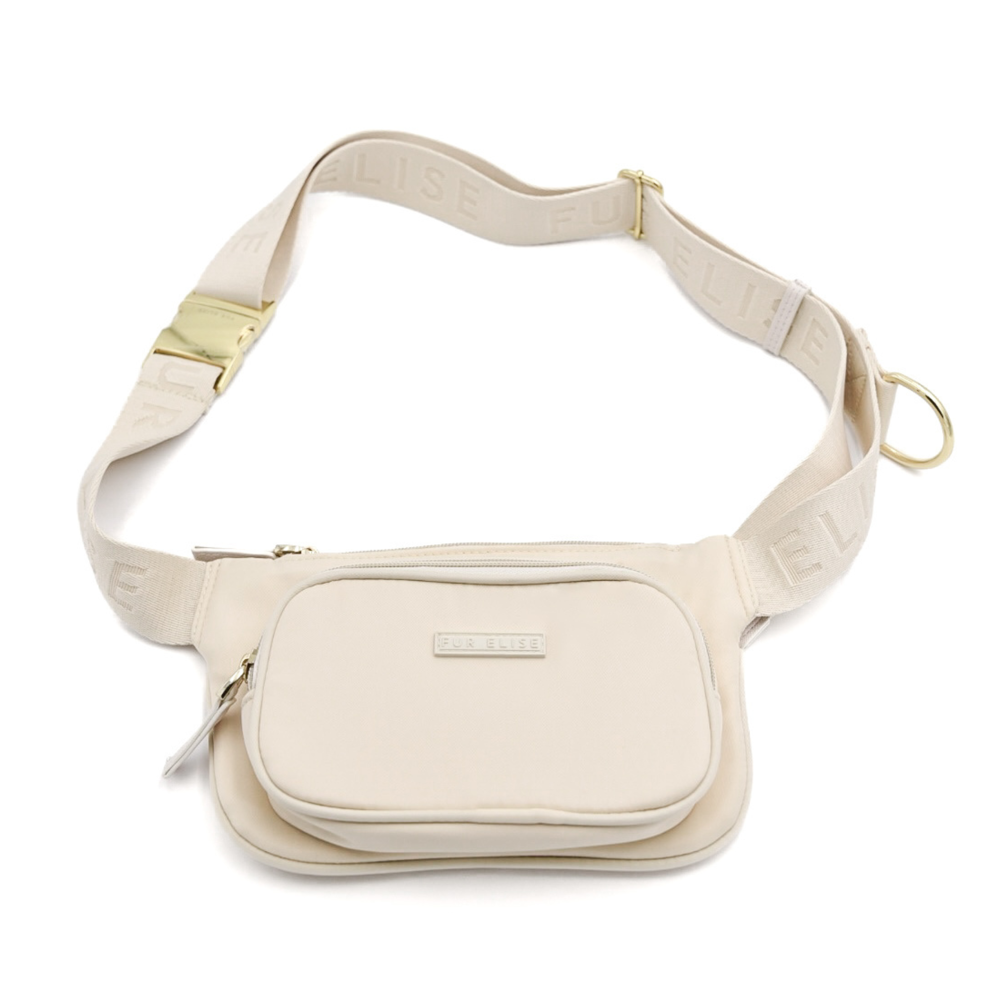 Elise Belt Bag in Bone – Stylish Hands-Free Dog Walking Bag