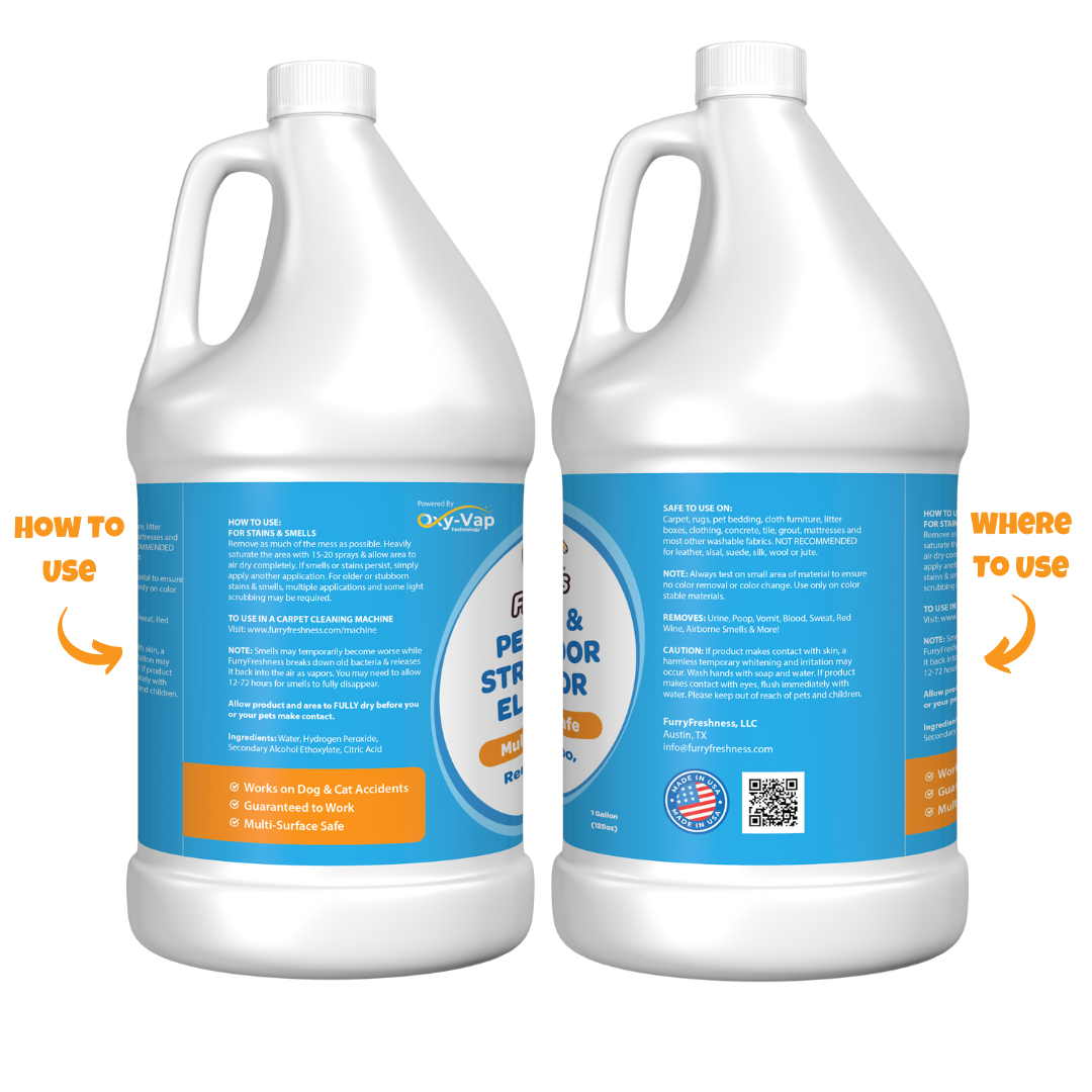 FurryFreshness Odorless Pet Stain & Odor Eliminator – Eco-Friendly, Enzyme-Free, Safe for Kids & Pets