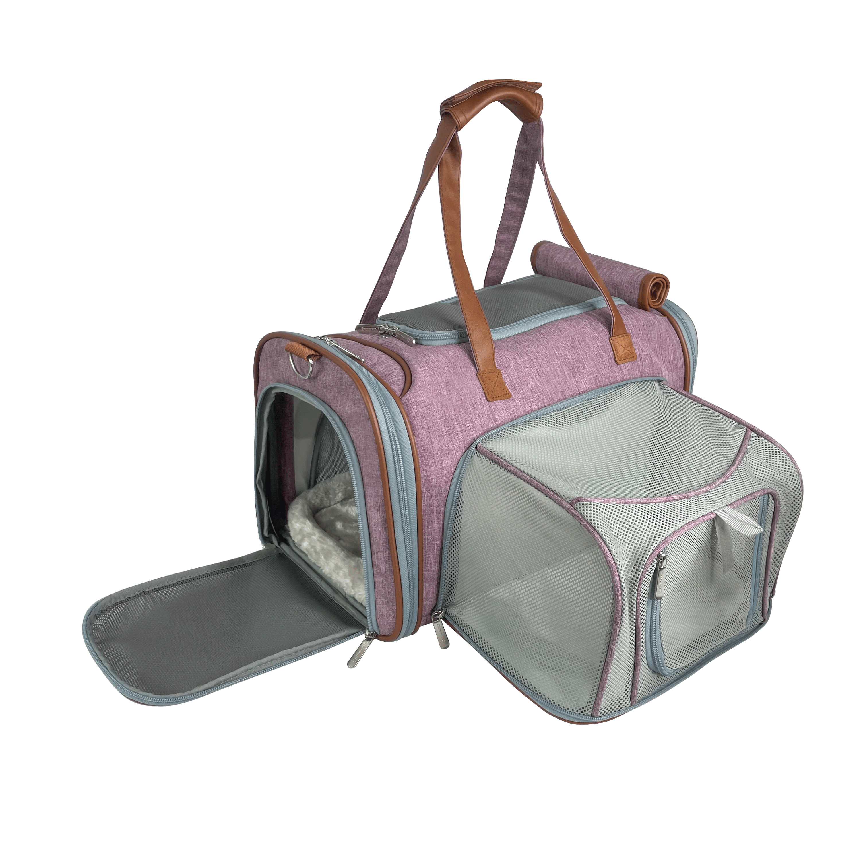 Mr. Peanut’s Gold Series Expandable Pet Carrier – Airline Compliant Soft-Sided Travel Bag for Small Dogs & Cats