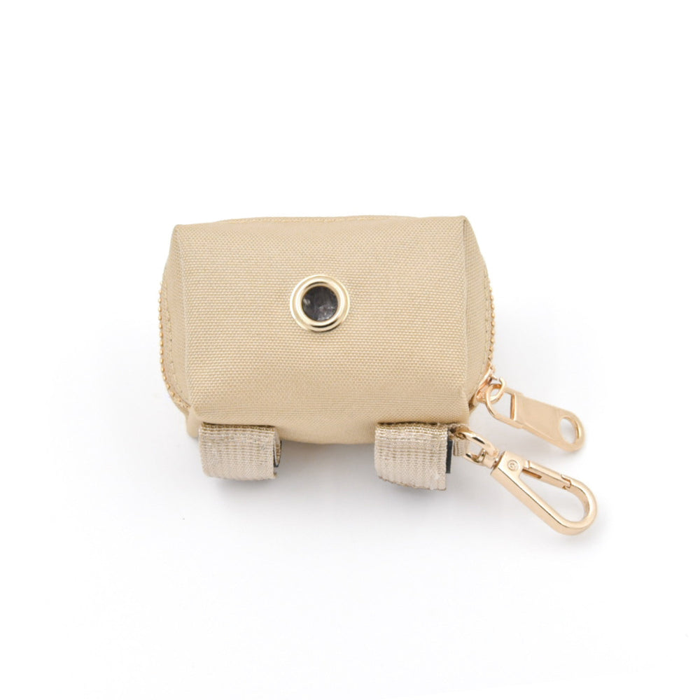 Le Poo Sand Pouch – Stylish Oxford Dog Waste Bag Holder with Double Roll Capacity