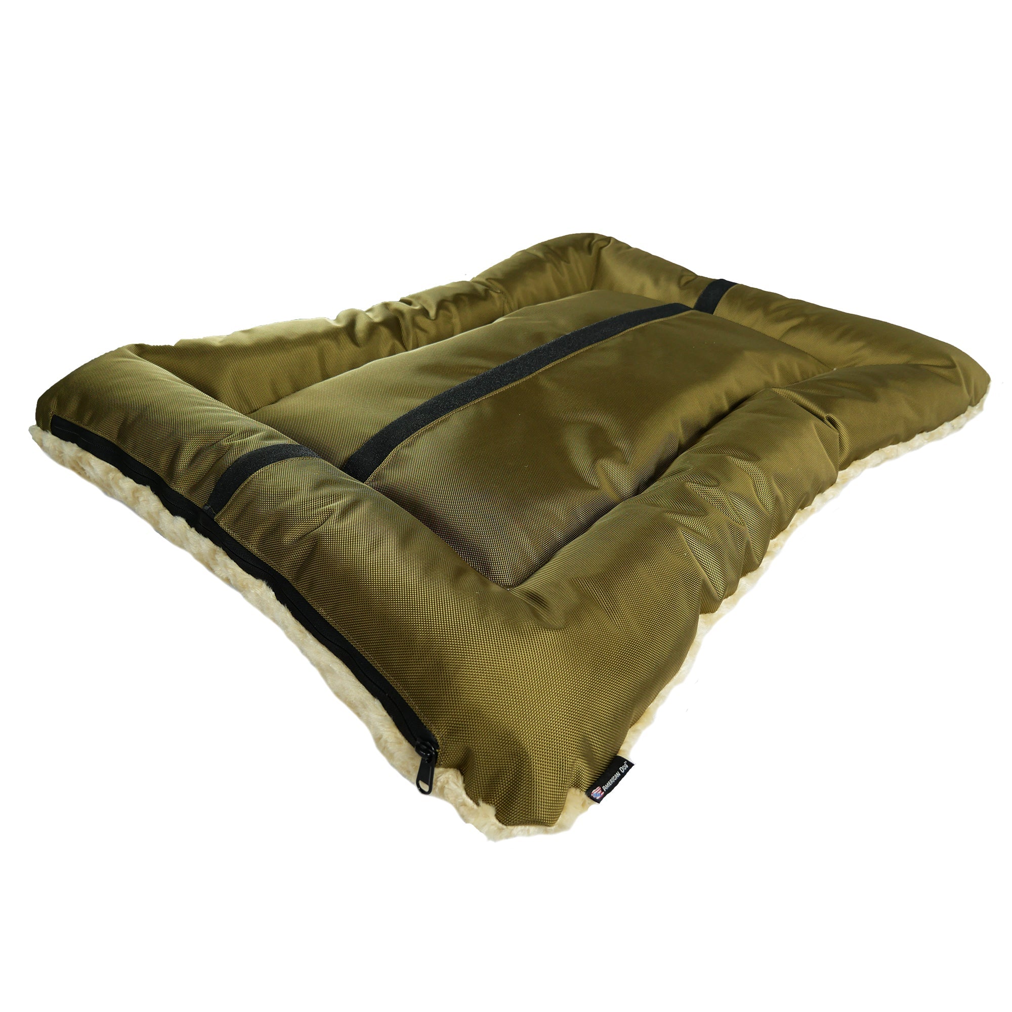 Furvana™ 'Cloud' Rectangle Bolster Dog Bed – USA Made, Soft & Supportive