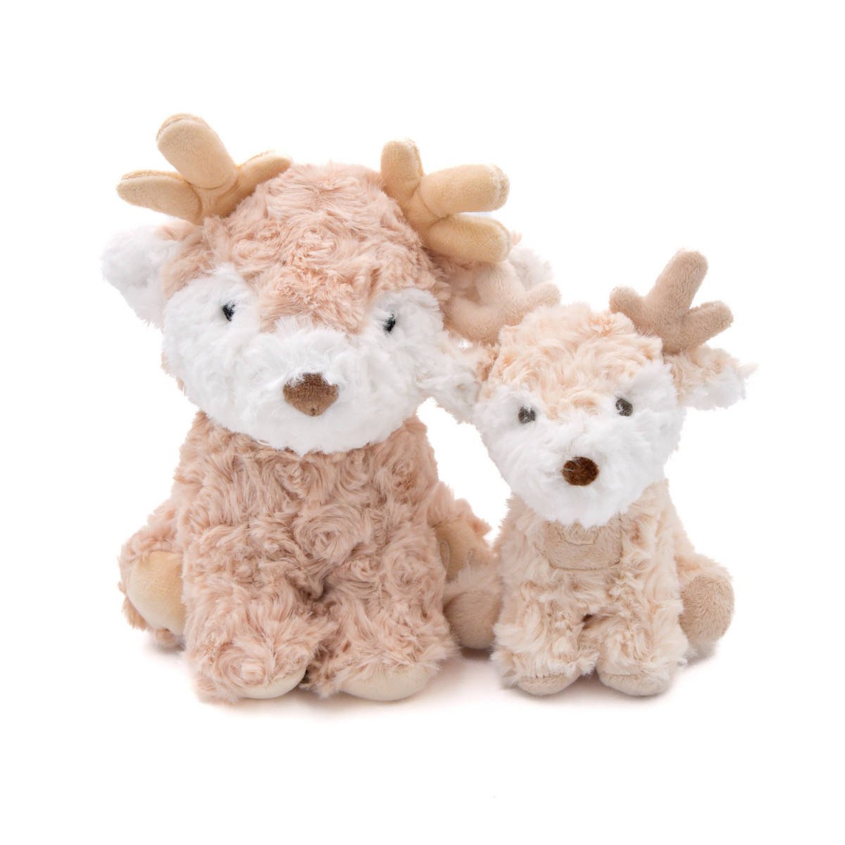Vixi Reindeer Plush Dog Toy Set – 2-Pack with Squeaker, Crinkle & Jingle