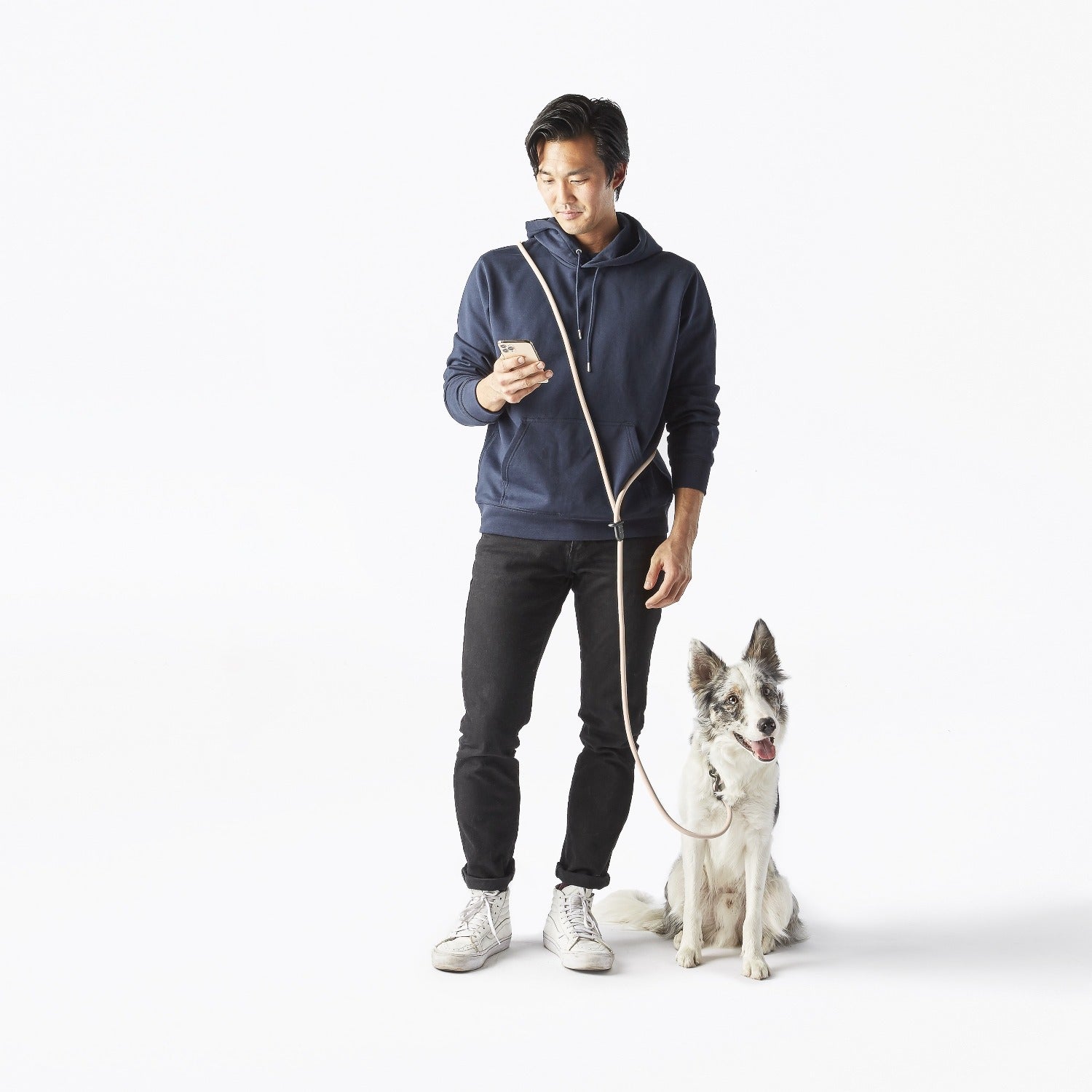 Magic Link® Hands-Free Dog Leash – Wear as Belt, Bandolier, or Wrist Strap
