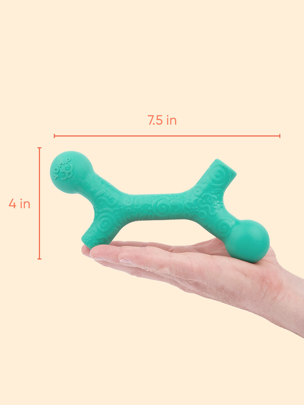 Yomp BallBone MAX Durable Dog Chew Toy for Power Chewers
