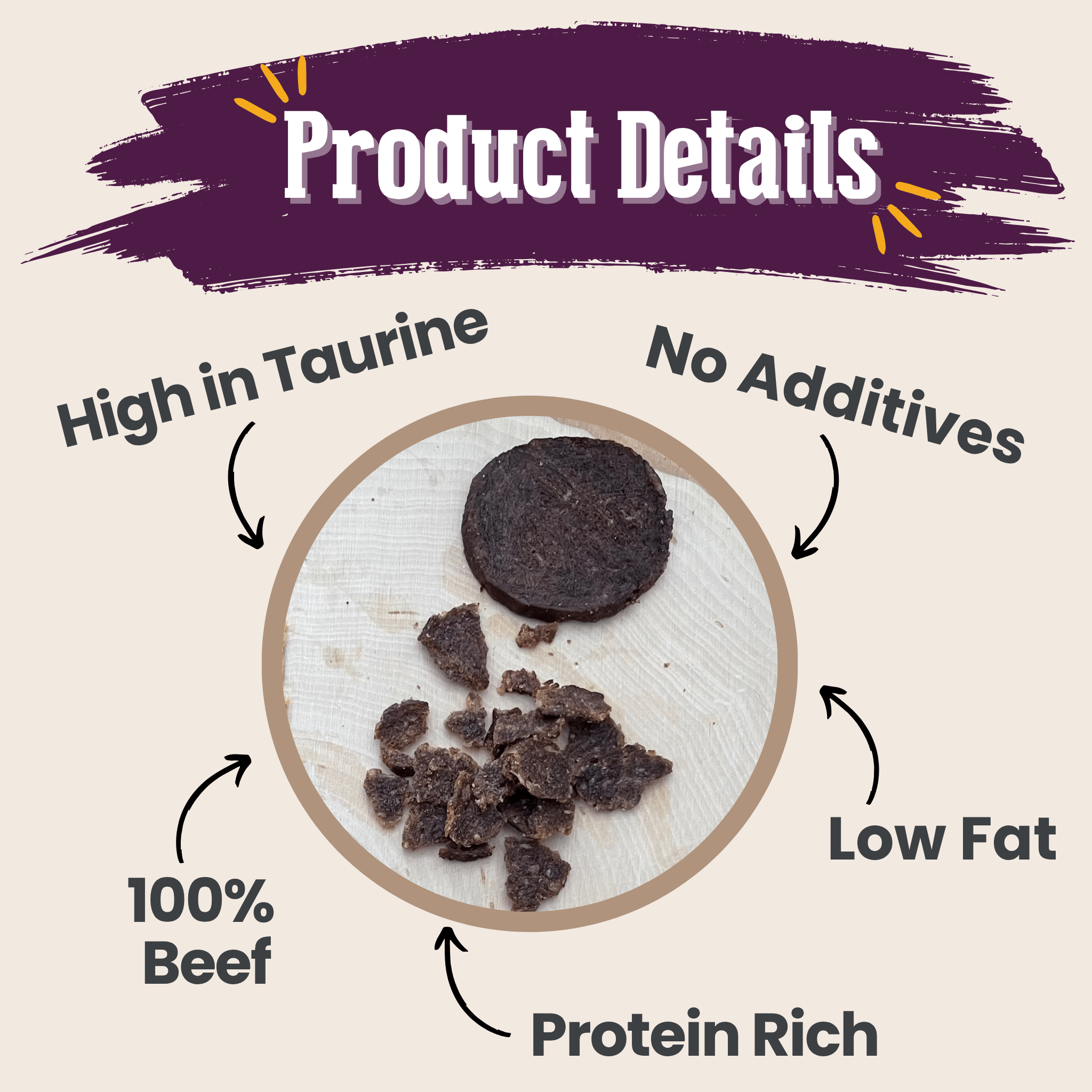 Beef Crumbles for Cats – 100% Single-Ingredient Protein Treats