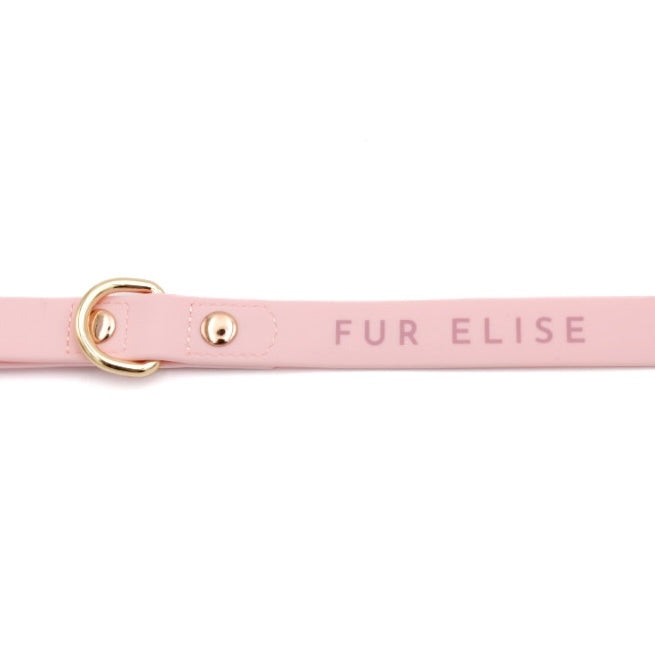 Elise Dog Leash – Rubber-Coated, Weather-Proof in Rose Pink