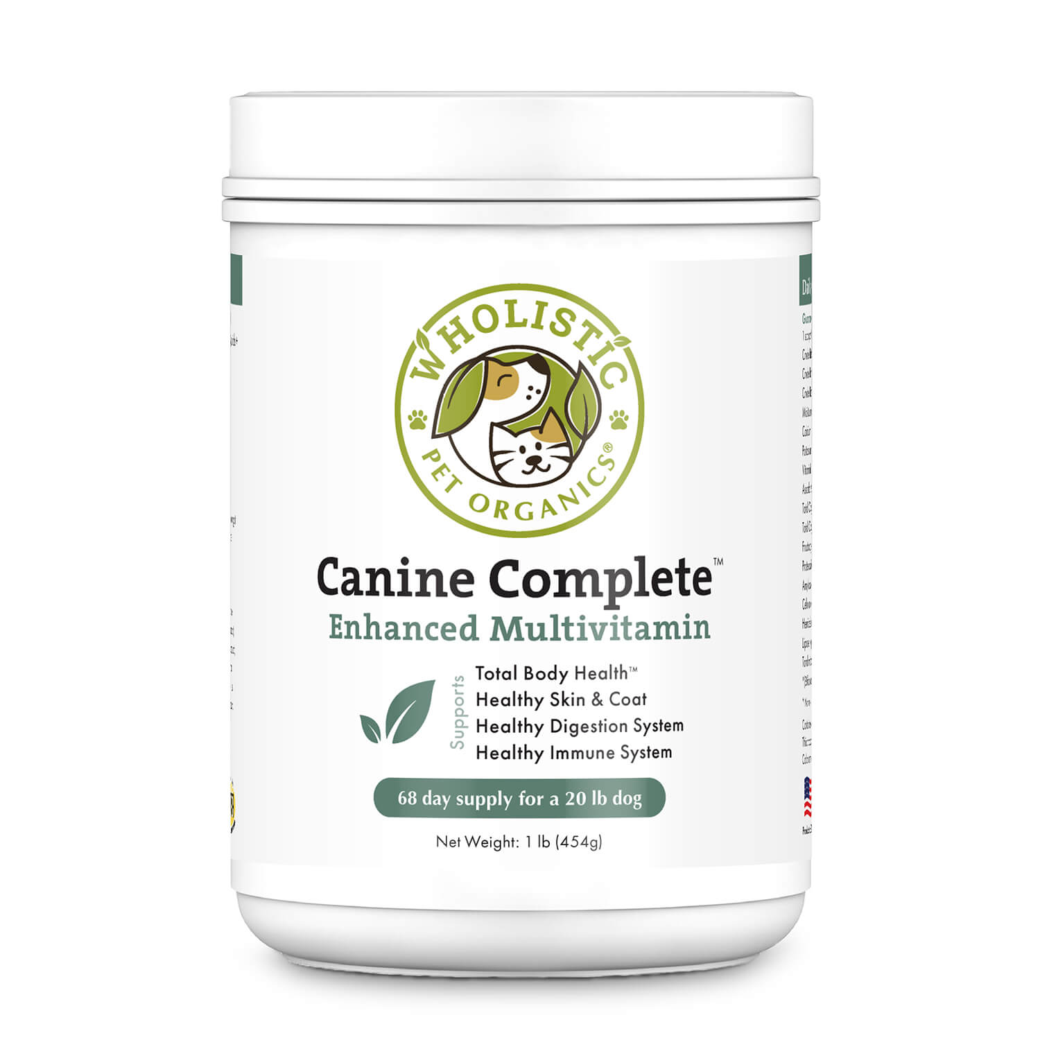 Wholistic Pet Organics Canine Complete™ – All-in-One Superfood Supplement for Dogs