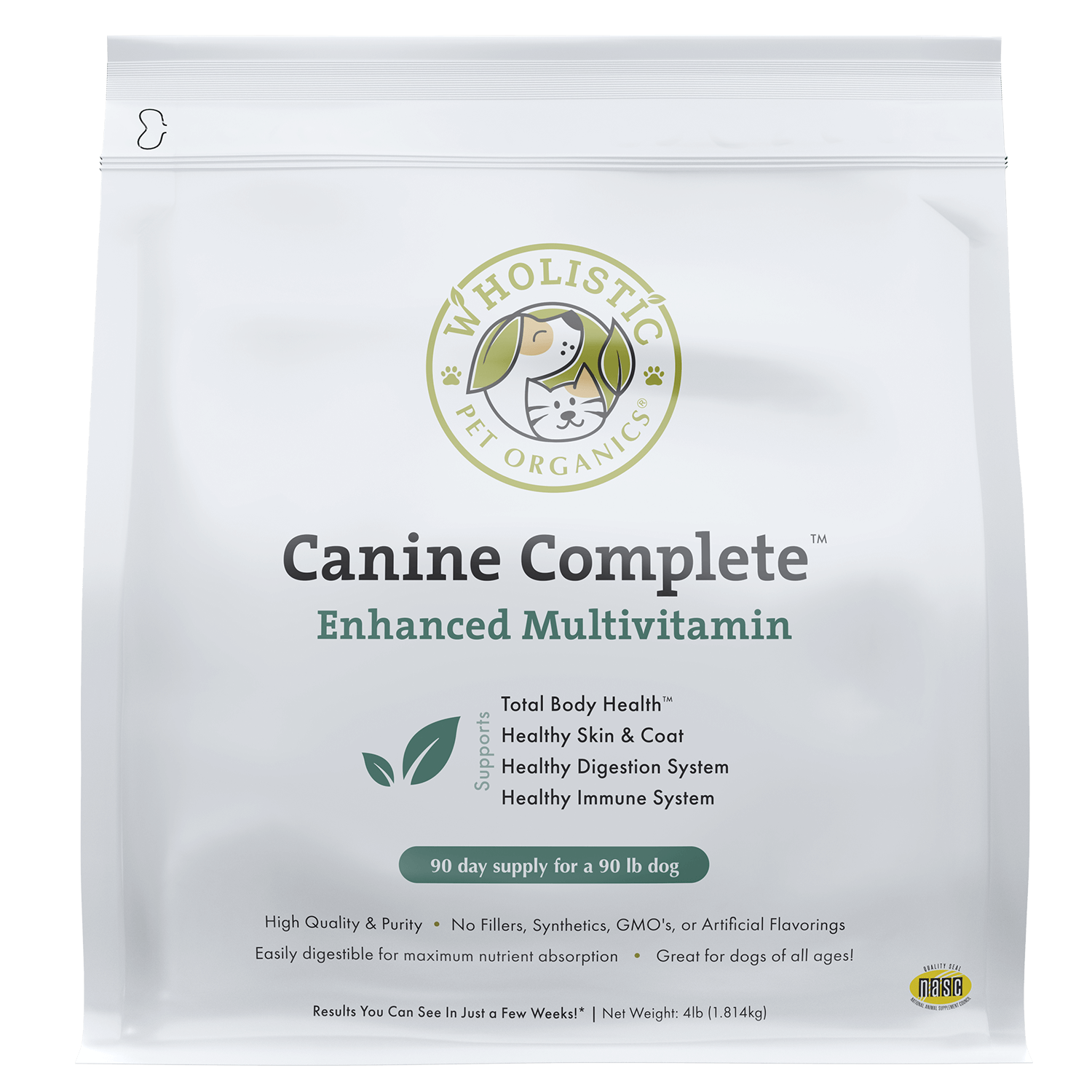 Wholistic Pet Organics Canine Complete™ – All-in-One Superfood Supplement for Dogs