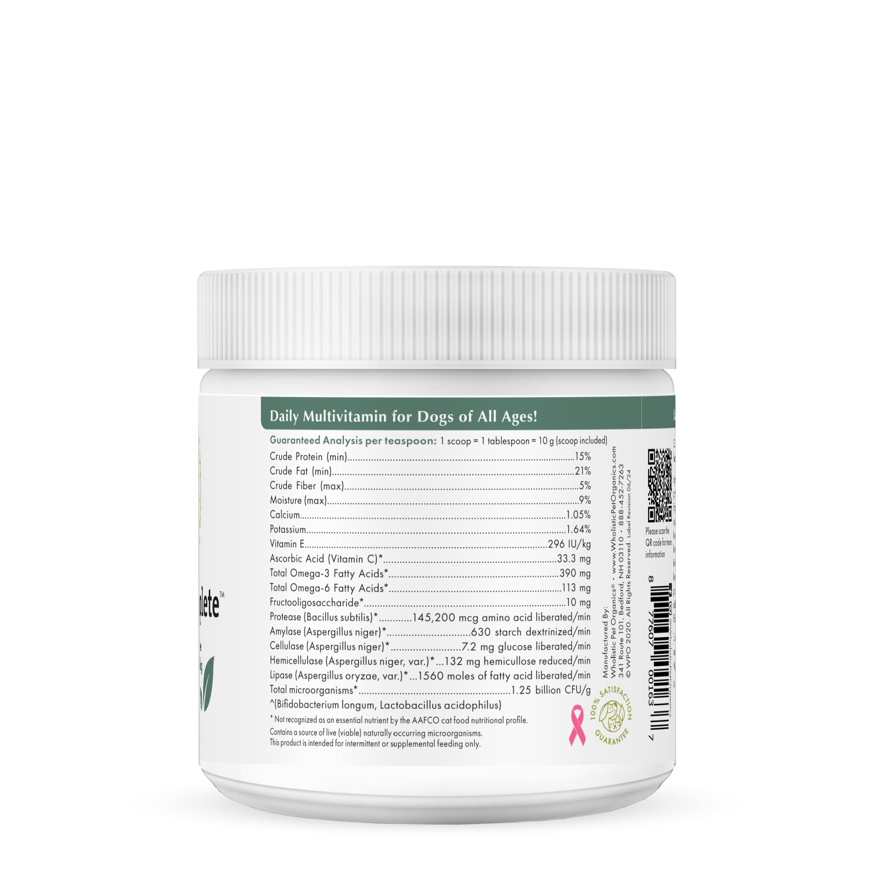 Wholistic Pet Organics Puppy Complete™ – Full-Spectrum Daily Supplement for Puppies