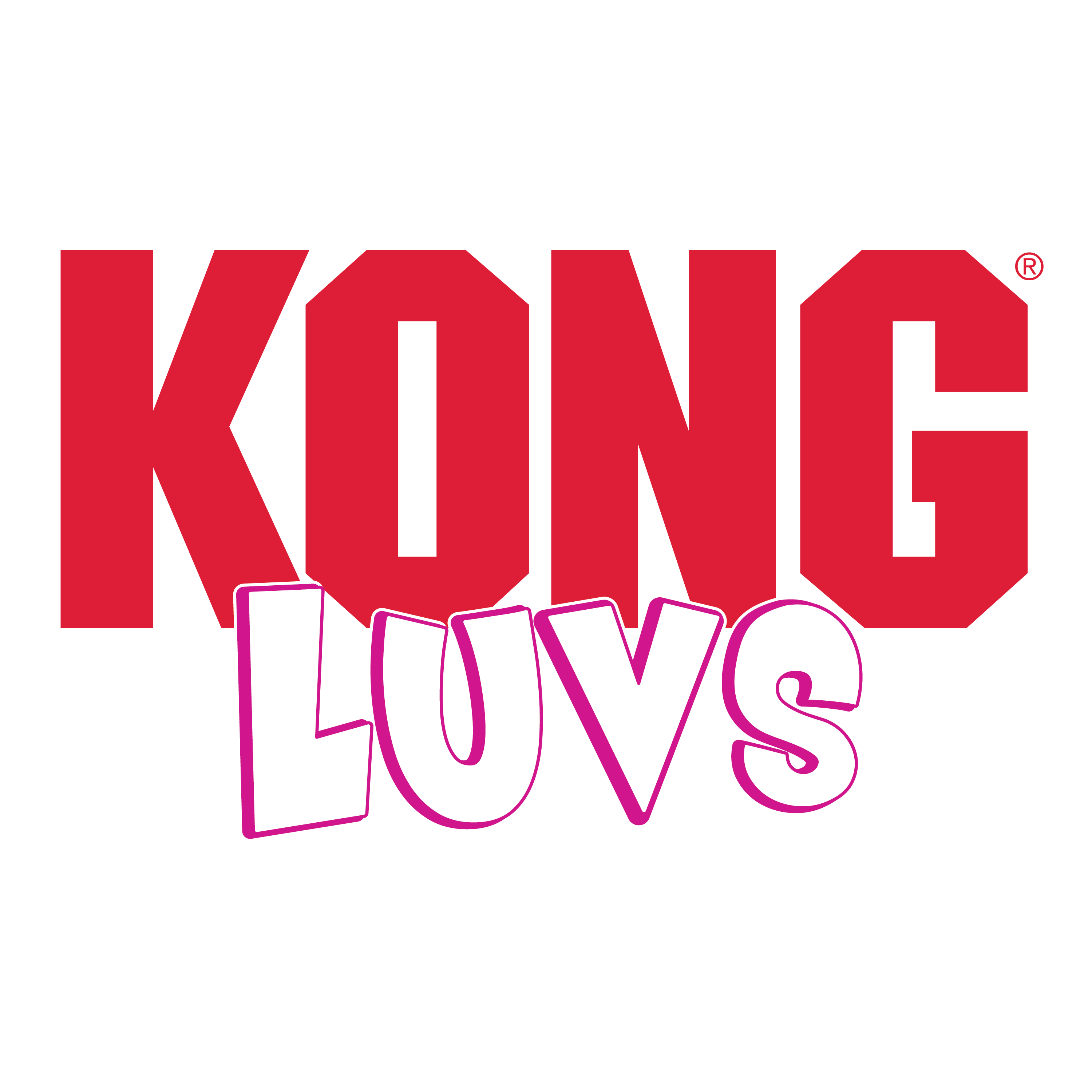 KONG Luvs Mouse Cat Toy – Oversized Plush with Catnip & Crinkle