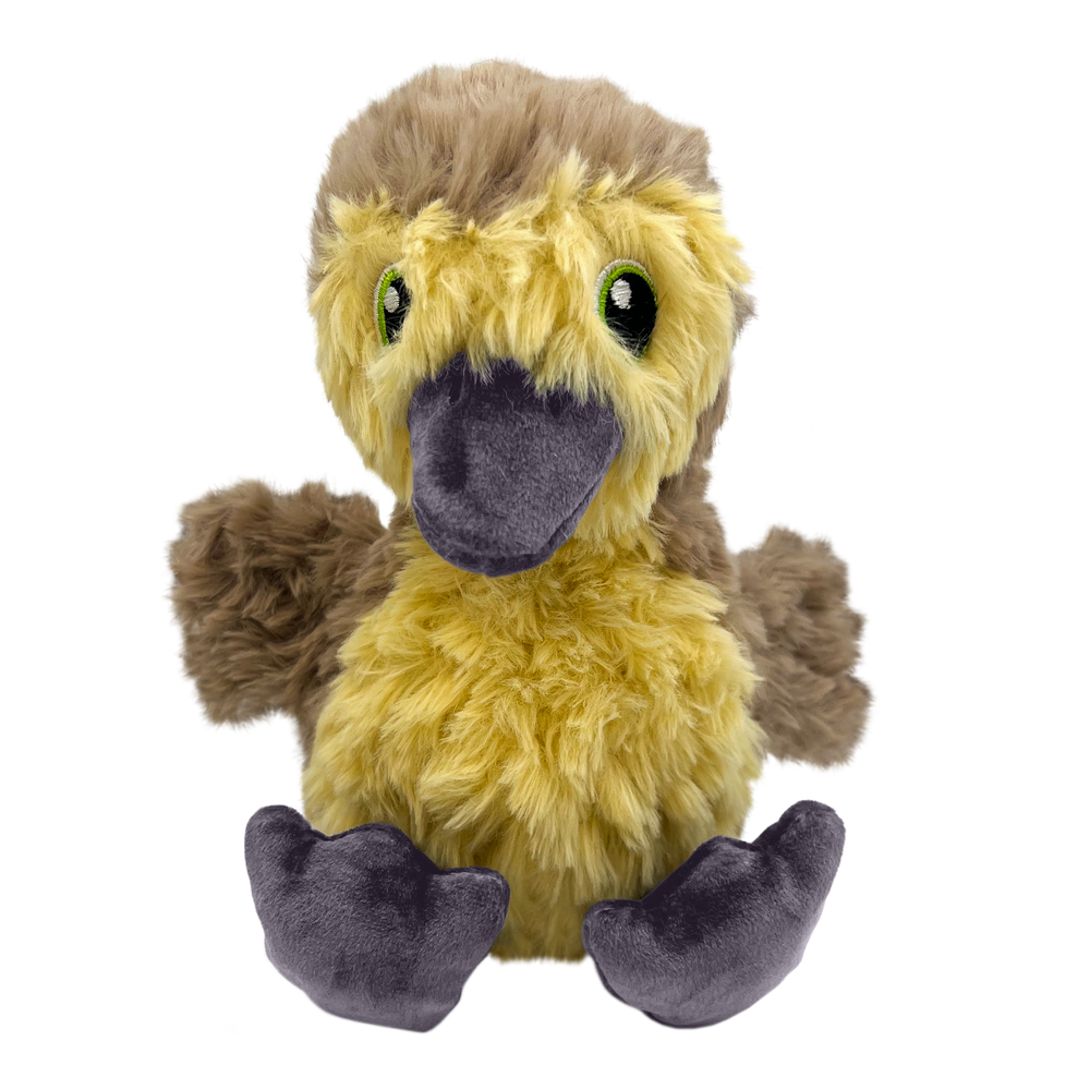 KONG Comfort Tykes Gosling– Plush Baby Farm Animal Toy with Removable Grunting Squeaker