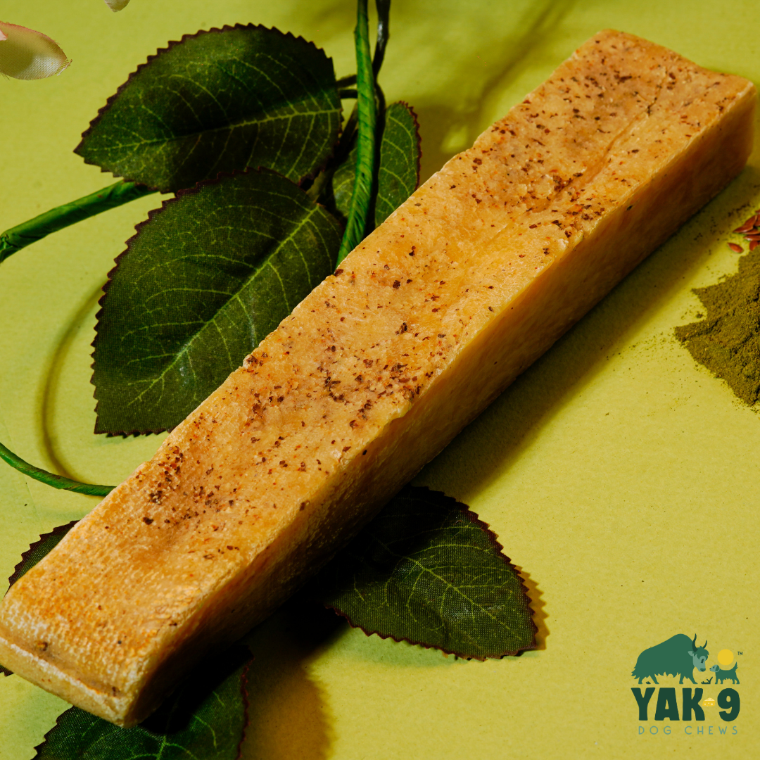 Yak9 Flaxseed & Mint Yak Cheese Dog Chews – Long-Lasting Natural Chews for Digestion & Fresh Breath