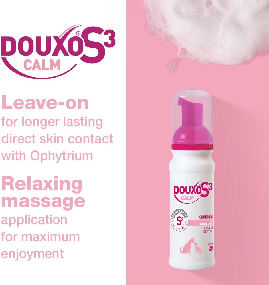 Douxo S3 Calm Mousse for Dogs & Cats, 5.1 oz