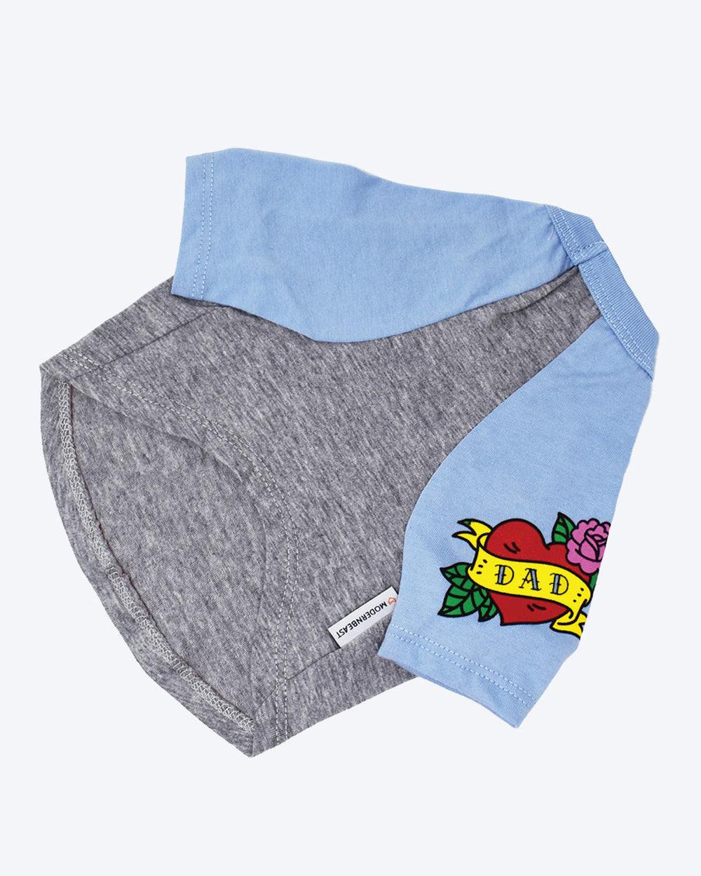 “Dad” Tattoo Tee for Pets– Cute Cotton Dog Shirt