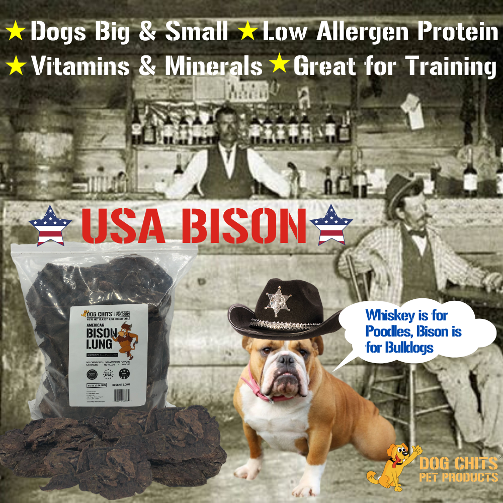 Bison Lung Fillet Dog Treats – 100% USA-Sourced, High-Protein, Low-Fat Training Rewards