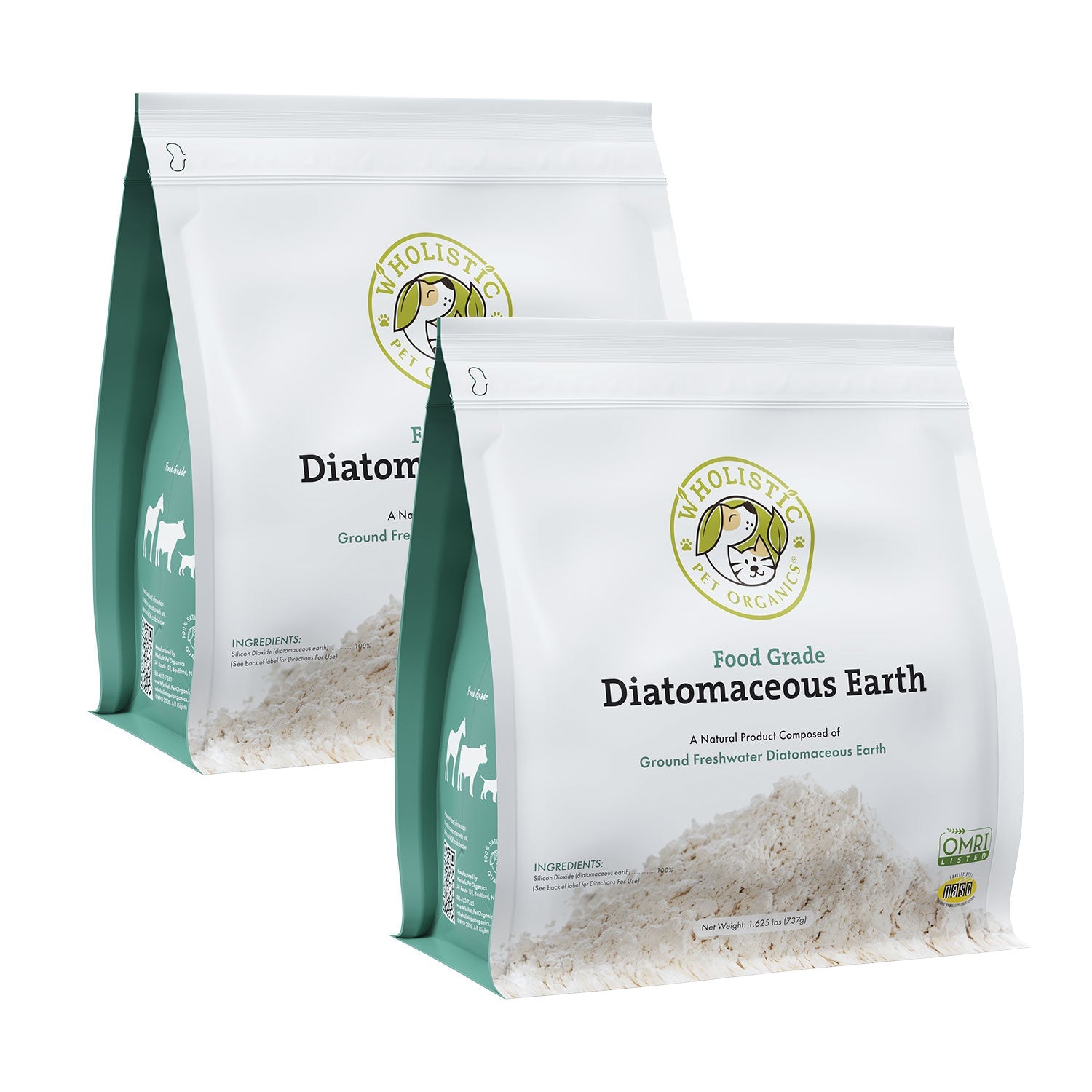 Wholistic Pet Organics Diatomaceous Earth – Food-Grade Mineral Support for Dogs & Cats