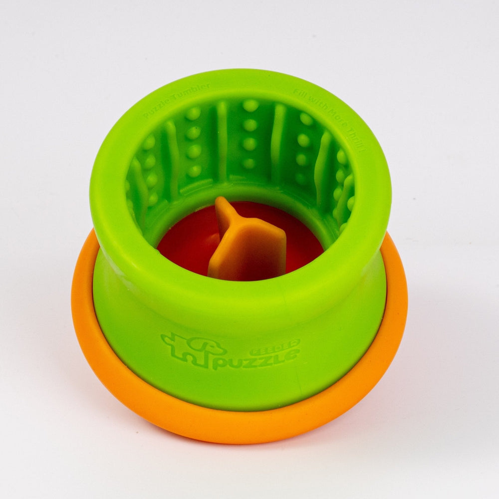 Interactive Dog Puzzle Feeder Tumbler – Enrichment Toy for Small Dogs
