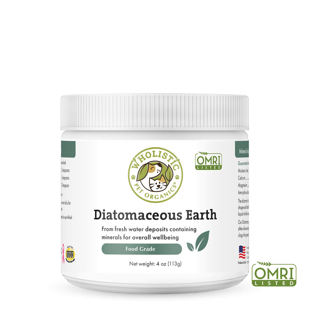 Wholistic Pet Organics Diatomaceous Earth – Food-Grade Mineral Support for Dogs & Cats