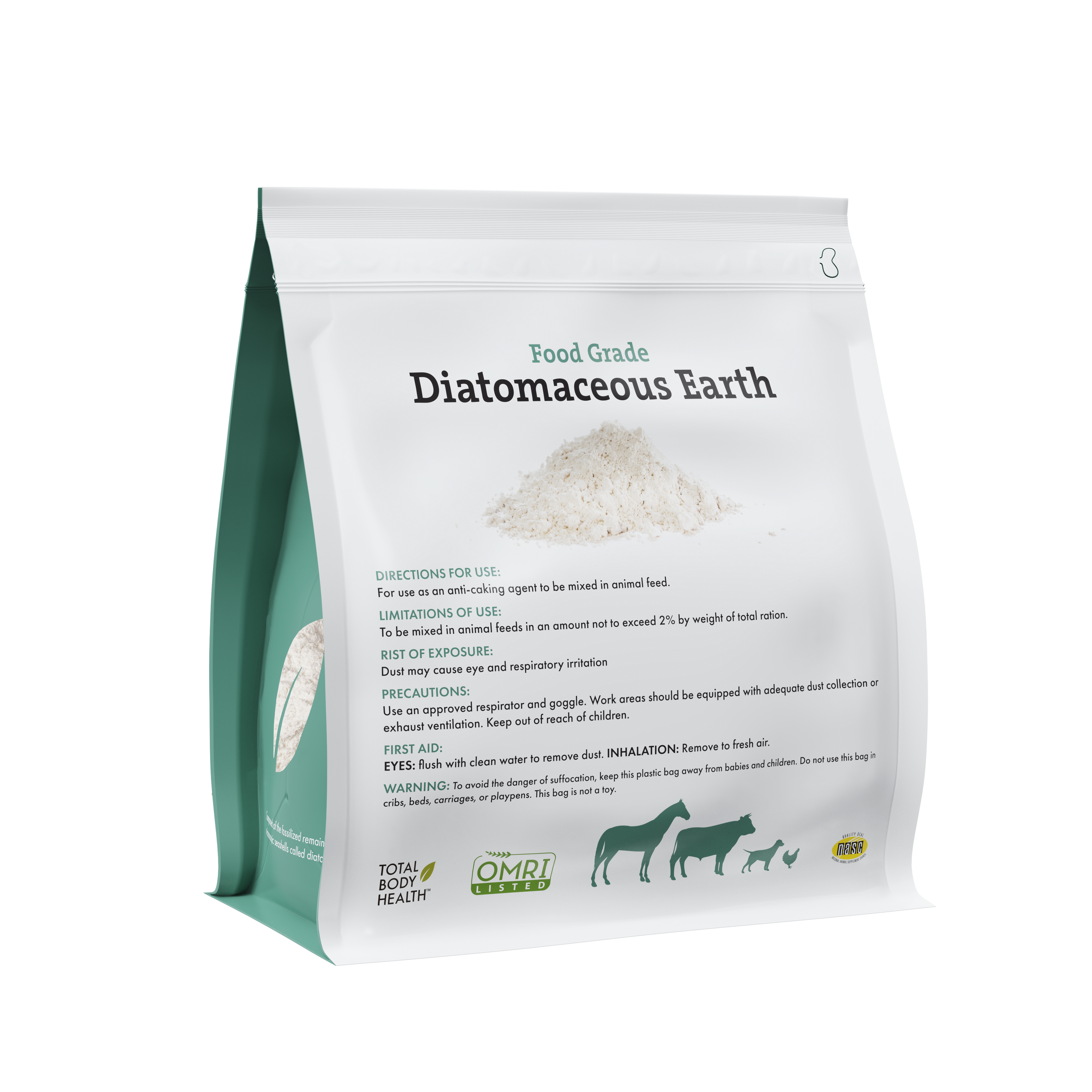 Wholistic Pet Organics Diatomaceous Earth – Food-Grade Mineral Support for Dogs & Cats