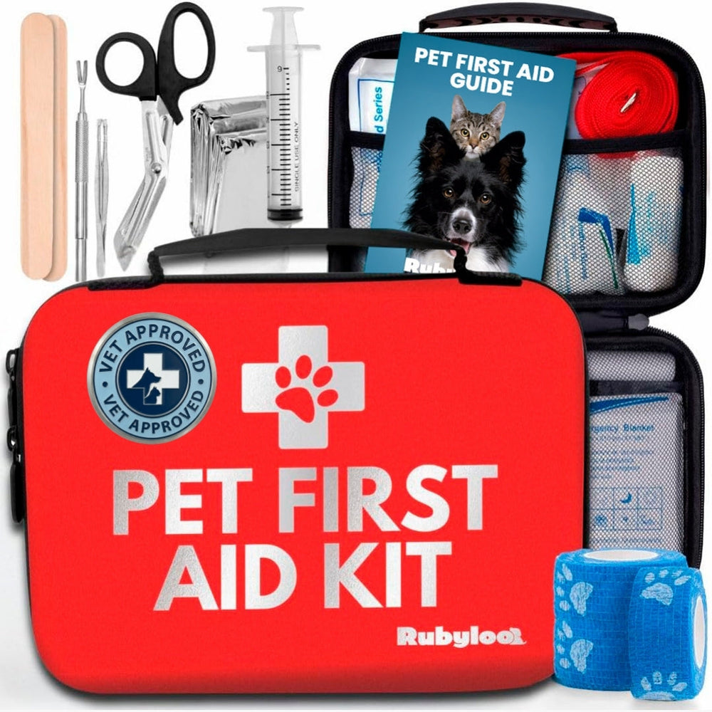 Pet First Aid Kit for Dogs & Cats – Vet-Approved Emergency Essentials for Travel, Hiking & Home