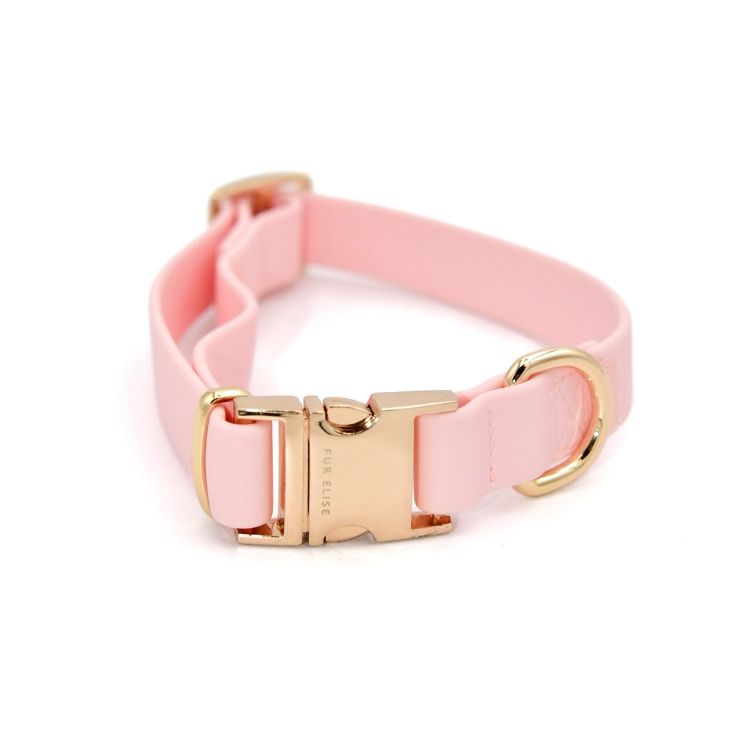 Elise Waterproof Dog Collar – Rose Pink | Durable, Stylish & Lightweight