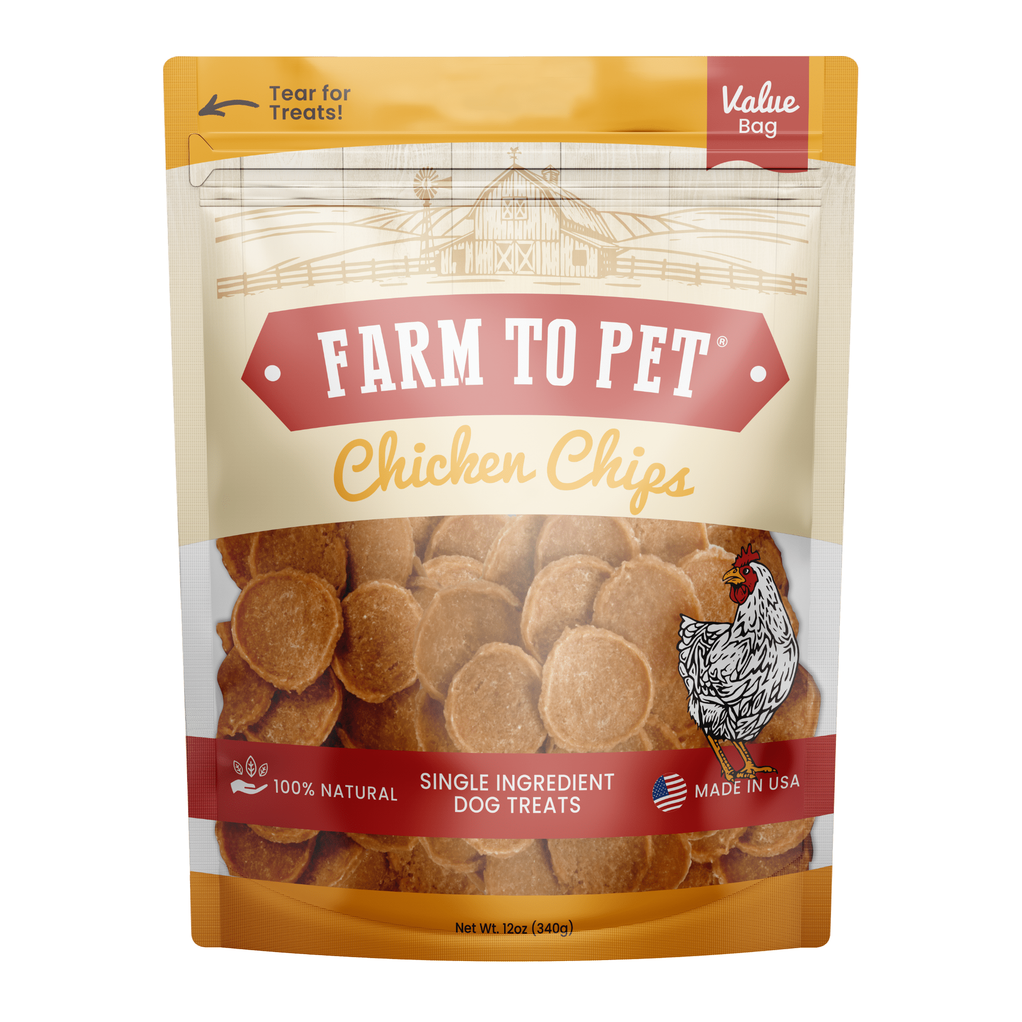 All-Natural Chicken Chips for Dogs – High-Protein Dog Treats